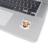 Charming Cow Kiss-Cut Stickers | Easily Distracted by Cows, Cute Decor, Laptop Stickers, Animal Lovers Gift, Farmhouse Decor, Fun Wall Art