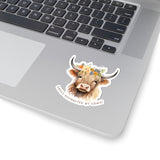 Charming Cow Kiss-Cut Stickers | Easily Distracted by Cows, Cute Decor, Laptop Stickers, Animal Lovers Gift, Farmhouse Decor, Fun Wall Art