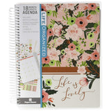 18 month Floral Planner Non Year Specific