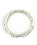 . 925 Sterling Silver Turquoise & Coral Chip Inlay Ring