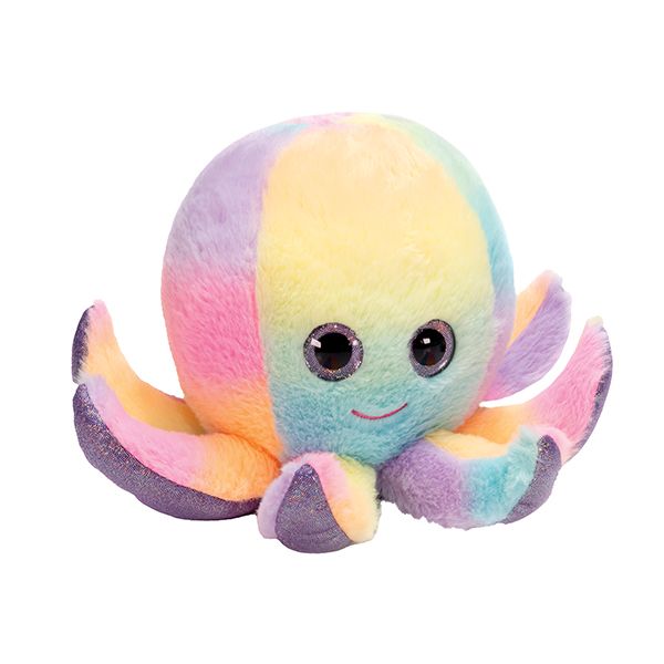 Rainbow Sherbet Stuffed Animal Octopus