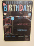 "My Birthday" Chalk Sign