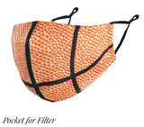 Sport Print Face Mask -Adult