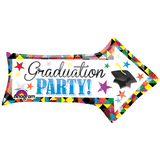 Graduation Party 36" Arrow Helium Balloon