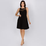 Women's Lace-Trim Sleeveless Dress