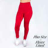 New Mix Smooth Leggings - Fleece Lined - One Size Plus Sizing