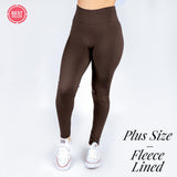 New Mix Smooth Leggings - Fleece Lined - One Size Plus Sizing