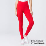 Peachskin - Buttery Soft - 5" Waistband - One Size Leggings!