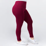 Plus Size Buttery Soft Peachskin Leggings - 5" Waistband