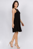 Women's Lace-Trim Sleeveless Dress
