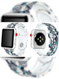 Silicone Rubber Watchbands - For Apple iWatch Series 1/2/3