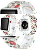 Silicone Rubber Watchbands - For Apple iWatch Series 1/2/3