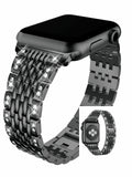 ALLOY METAL BRACELET WITH RHINESTONES - APPLE SERIES 4 WATCH