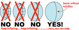 Qualatex Bubble Balloon (22") Congratulations Grad Caps - Single - Uninflated