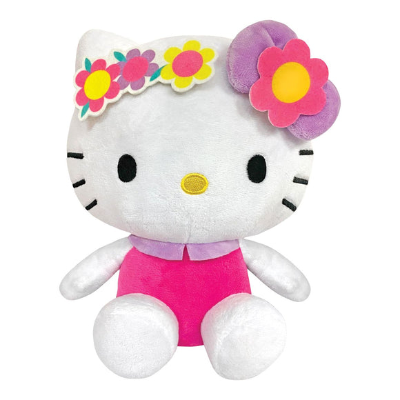 Sanrio Hello Kitty Stuffed Plush with Flower Hairbow