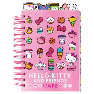 Sanrio Hello Kitty and Friends Cafe Jumbo 5-Tab Journal / Diary / Notebook