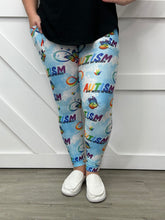 Load image into Gallery viewer, Autism Awareness Leggings/Capri w/ Pockets (Kid&#39;s No Pockets)
