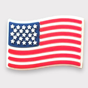USA Flag Croc Charm