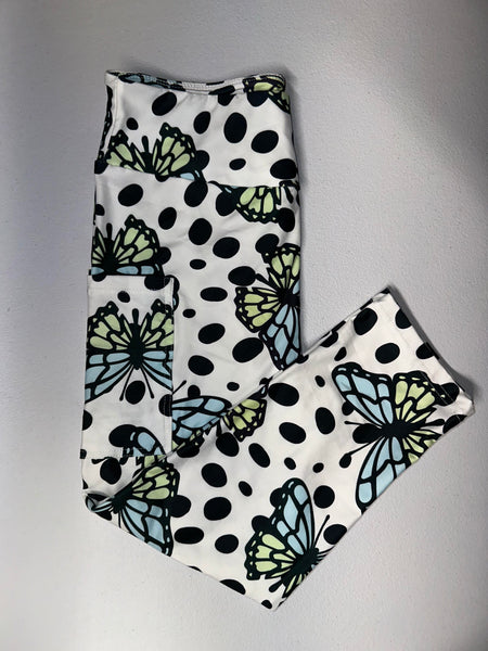 Polka Dot Butterfly Capri w/ Pockets