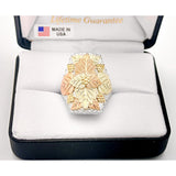 Men's Black Hills Gold on Sterling Silver Ring - Large & Handsome Ring