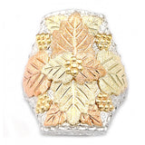 Men's Black Hills Gold on Sterling Silver Ring - Large & Handsome Ring