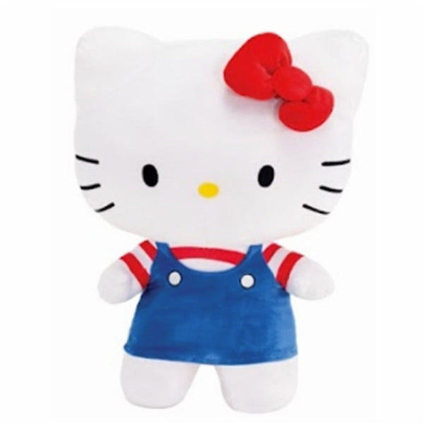 Hello Kitty Sanrio 9 Inch with Blue Overall Outfit Plush Stuffed Animal