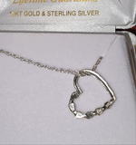 Black Hills Dakota 10kt Gold and Sterling Silver Heart Necklace