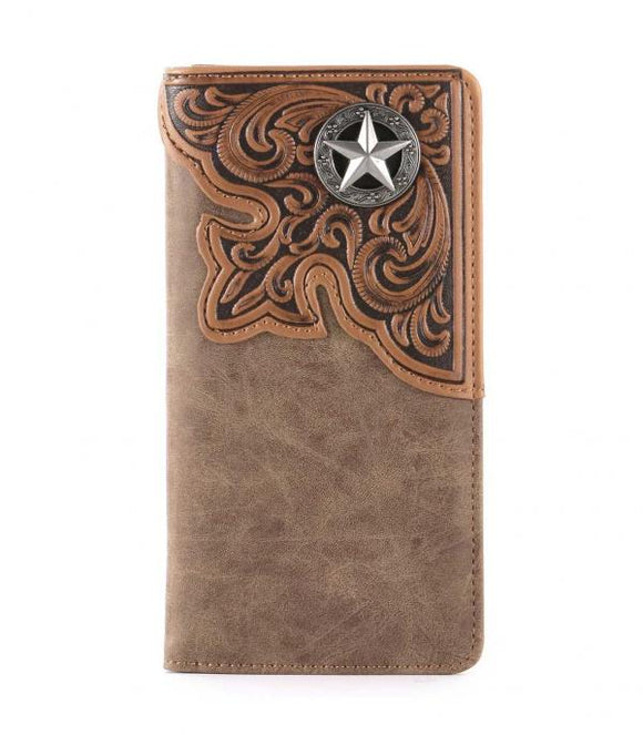 Montana West Mens Wallet
Embossed Men's Bifold Lonestar Concho