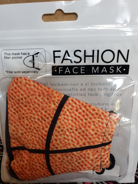 Sport Print Face Mask -Adult