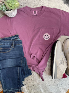 PATCHED Pocket Tee | Glitter Smiles