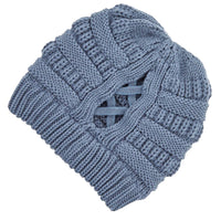 C.C. Criss Cross Ponytail Beanies CCB-1