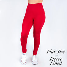 Load image into Gallery viewer, New Mix Smooth Leggings - Fleece Lined - One Size Plus Sizing

