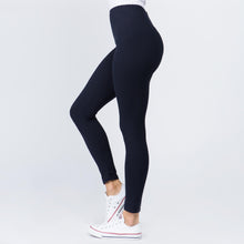 Load image into Gallery viewer,  Women&#39;s 1&quot; Waistband Solid Peach Skin Leggings
