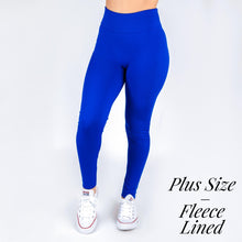 Load image into Gallery viewer, New Mix Smooth Leggings - Fleece Lined - One Size Plus Sizing
