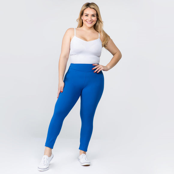 Plus Size Buttery Soft Peachskin Leggings - 3