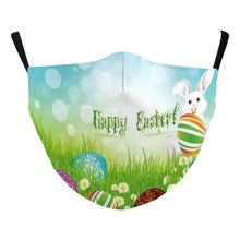 Load image into Gallery viewer, Easter Print Face Mask - Bunny &amp; Eggs
