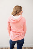 Pretty in Pink Lace Accented Hoodie