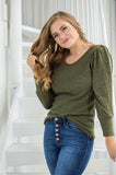 Date Night Top | Spring Olive