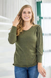 Date Night Top | Spring Olive