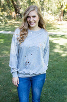 Paint Splatter Crew Neck Sweater | Multiple Colors