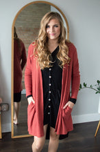 Load image into Gallery viewer, Brushed Waffle Knit Cardigan | Multiple Colors
