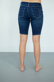 Brandi Bermudas | Dark Wash Light Distress