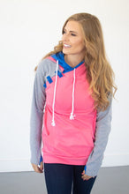 Load image into Gallery viewer, Passion Pink Color Block Hoodie
