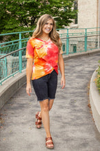 Load image into Gallery viewer, Sunrise Tie Dye Slouchy Pocket Tee
