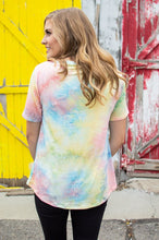 Load image into Gallery viewer, In your Dreams V-Neck Tee | Seaside Tie Dye
