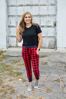 Buffalo Plaid and Polka Joggers- Now available in Kids!