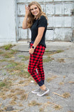 Buffalo Plaid and Polka Joggers- Now available in Kids!