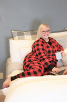 Red and Black Buffalo Plaid Lounge Set