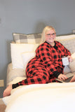 Red and Black Buffalo Plaid Lounge Set