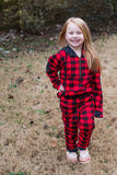 Buffalo Plaid and Polka Joggers- Now available in Kids!